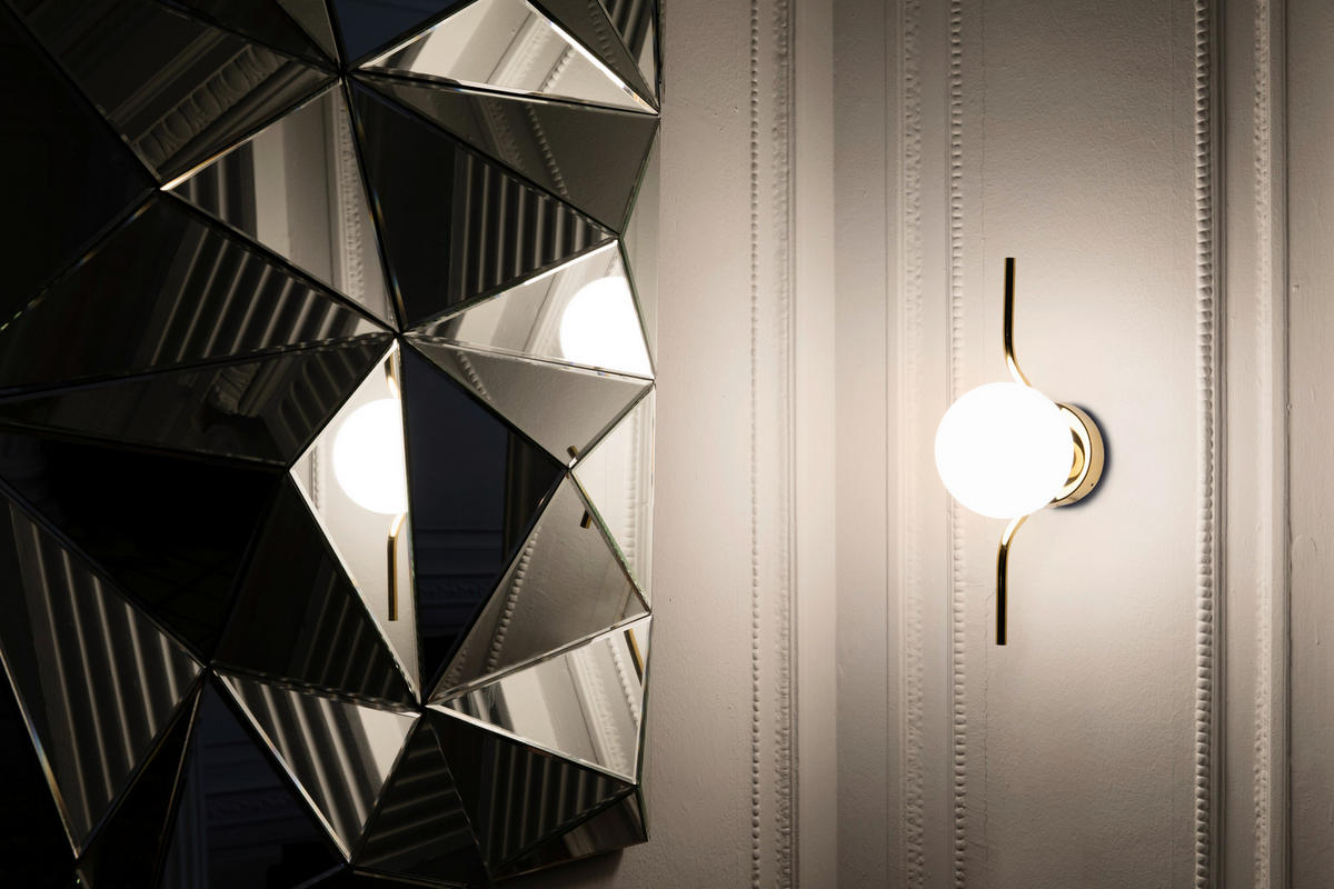 LED-WANDLEUCHTE 14/19/40 cm   - Goldfarben, LIFESTYLE, Metall (14/19/40cm)