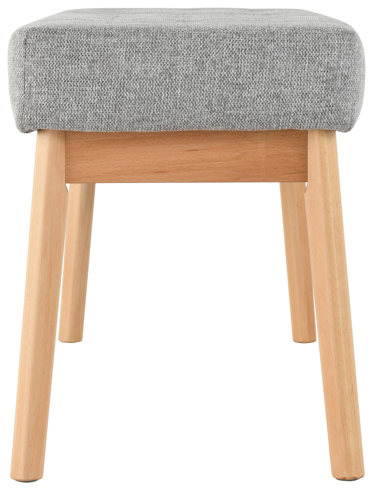 GARDEROBENBANK - Eichefarben/Grau, Design, Holz/Textil (100/48/36cm) - MID.YOU