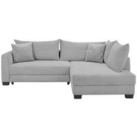 ECKSOFA  in Cord Hellgrau  - Hellgrau/Schwarz, KONVENTIONELL, Holz/Textil (267/181cm) - Carryhome