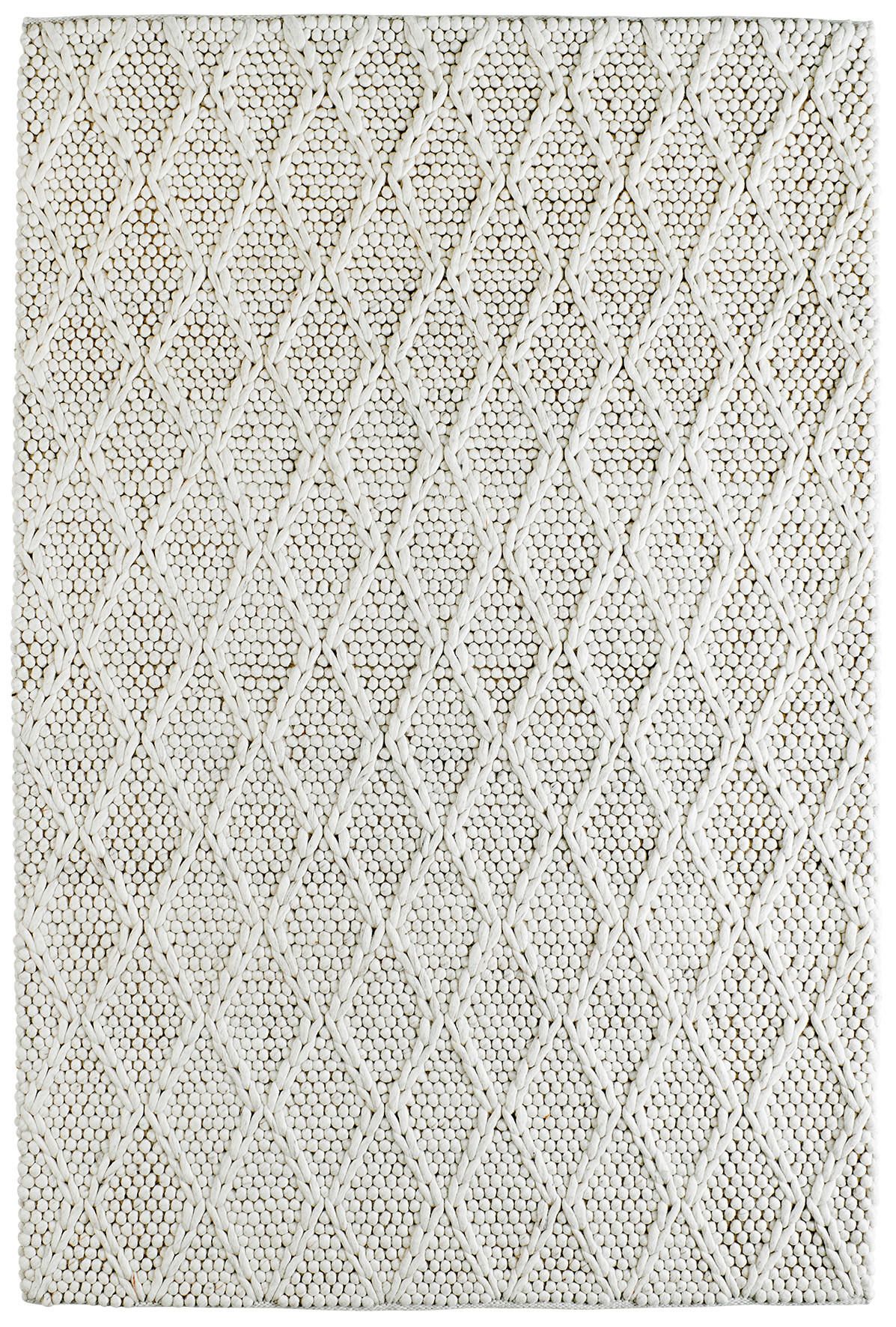 HANDWEBTEPPICH 80/150 cm  - Creme, Design, Textil (80/150cm) - Linea Natura