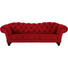 CHESTERFIELD-SOFA in Textil Rot - Dunkelbraun/Rot, Design, Holz/Textil (246/84/97cm) - Hom`in CHESTERFIELD-SOFA in Textil Rot - Dunkelbraun/Rot, Design, Holz/Textil (246/84/97cm) - Hom`in