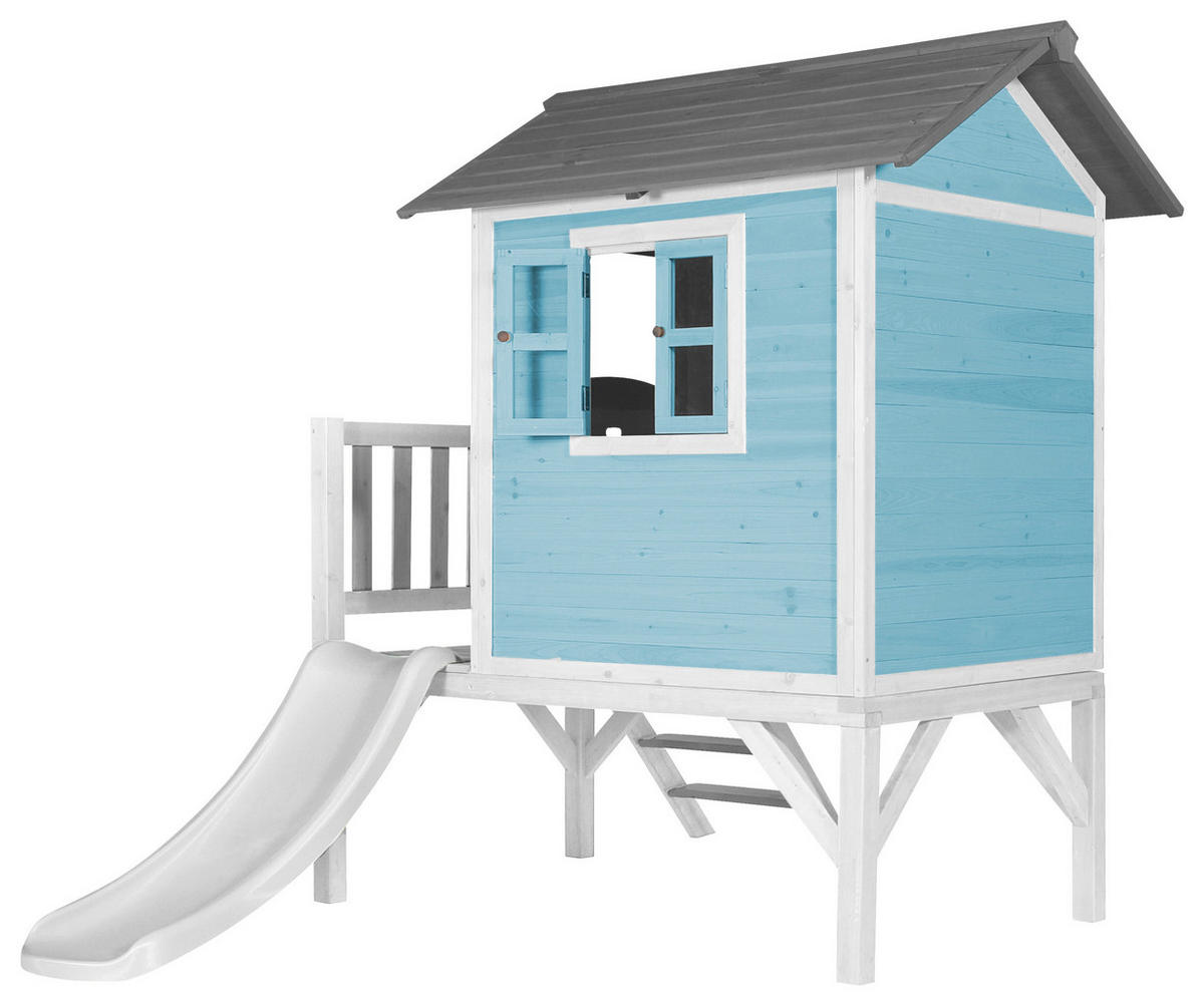 SPIELHAUS 240/189/167 cm  - Blau/Weiss, Konventionell, Holz/Kunststoff (240/189/167cm)