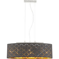 SVJETILJKA VISEĆA    65/25/140 cm     - zlatne boje/crna, Basics, metal/tekstil (65/25/140cm) - Globo