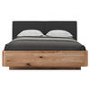 BETT 180/200 cm  in Anthrazit, Eichefarben  - Eichefarben/Anthrazit, KONVENTIONELL, Holz/Textil (180/200cm) - Valnatura