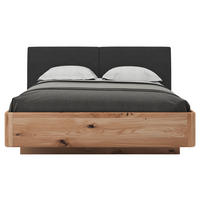 BETT 180/200 cm  in Anthrazit, Eichefarben  - Eichefarben/Anthrazit, KONVENTIONELL, Holz/Textil (180/200cm) - Valnatura