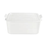 AUFLAUFFORM Keramik Porzellan  - Weiß, Basics, Keramik (22,5/20/9,3cm) - Homeware Profession.