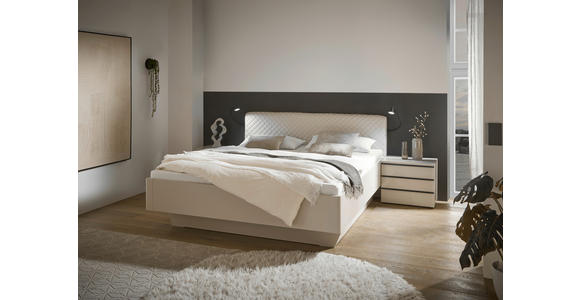 SCHWEBETÜRENSCHRANK in Weiß - Chromfarben/Weiß, Design, Glas/Holzwerkstoff (336/240/68cm) - Moderano