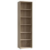 REGAL Sonoma Eiche  - Alufarben/Sonoma Eiche, Design, Holzwerkstoff/Kunststoff (54/197,5/34,8cm)