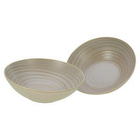 SCHÜSSELSET 2-teilig  - Hellbraun, Basics, Keramik (26,5/28/15cm) - Creatable