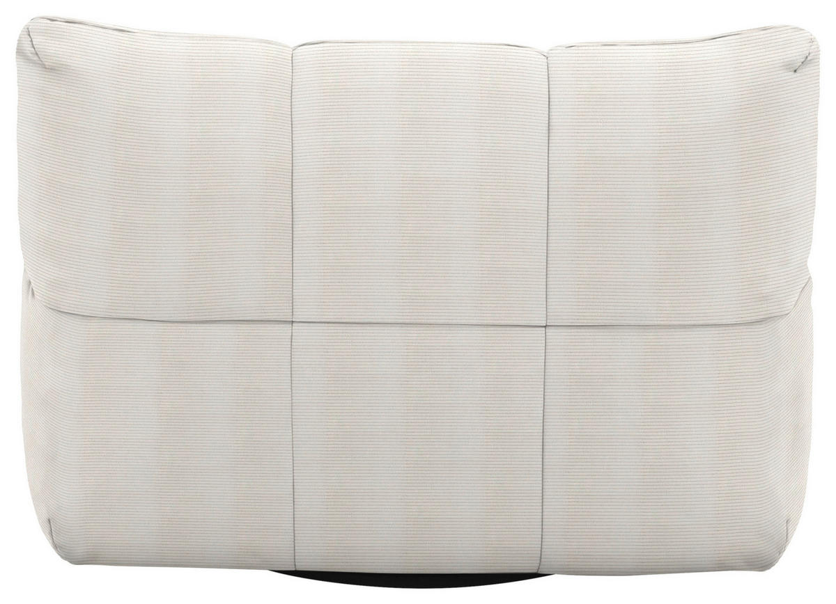 SESSEL Feincord Weiss  - Weiss/Schwarz, Design, Kunststoff/Textil (112/85/108cm) - Pure Home Lifestyle
