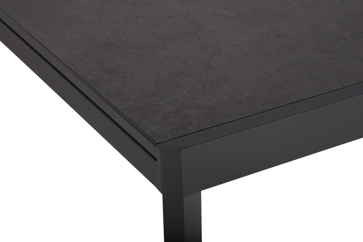 GARTENTISCH 200/100/75 cm  - Anthrazit, Basics, Glas/Metall (200/100/75cm) - Gardenson