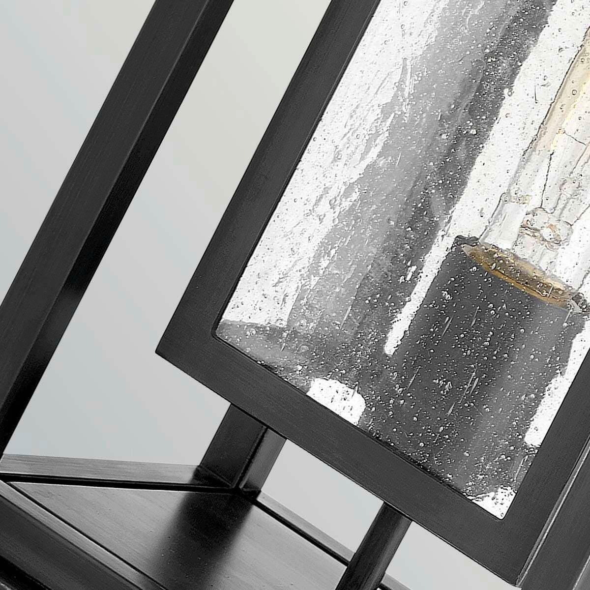 AUSSENSTEHLEUCHTE Hinkley 41,9/20,2/17,2 cm  - Schwarz, Design, Glas/Metall (41,9/20,2/17,2cm) - Elstead Lighting