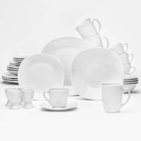KOMBISERVICE Altea 32-teilig  - Weiss, Konventionell, Keramik (14,6null) - Van Well