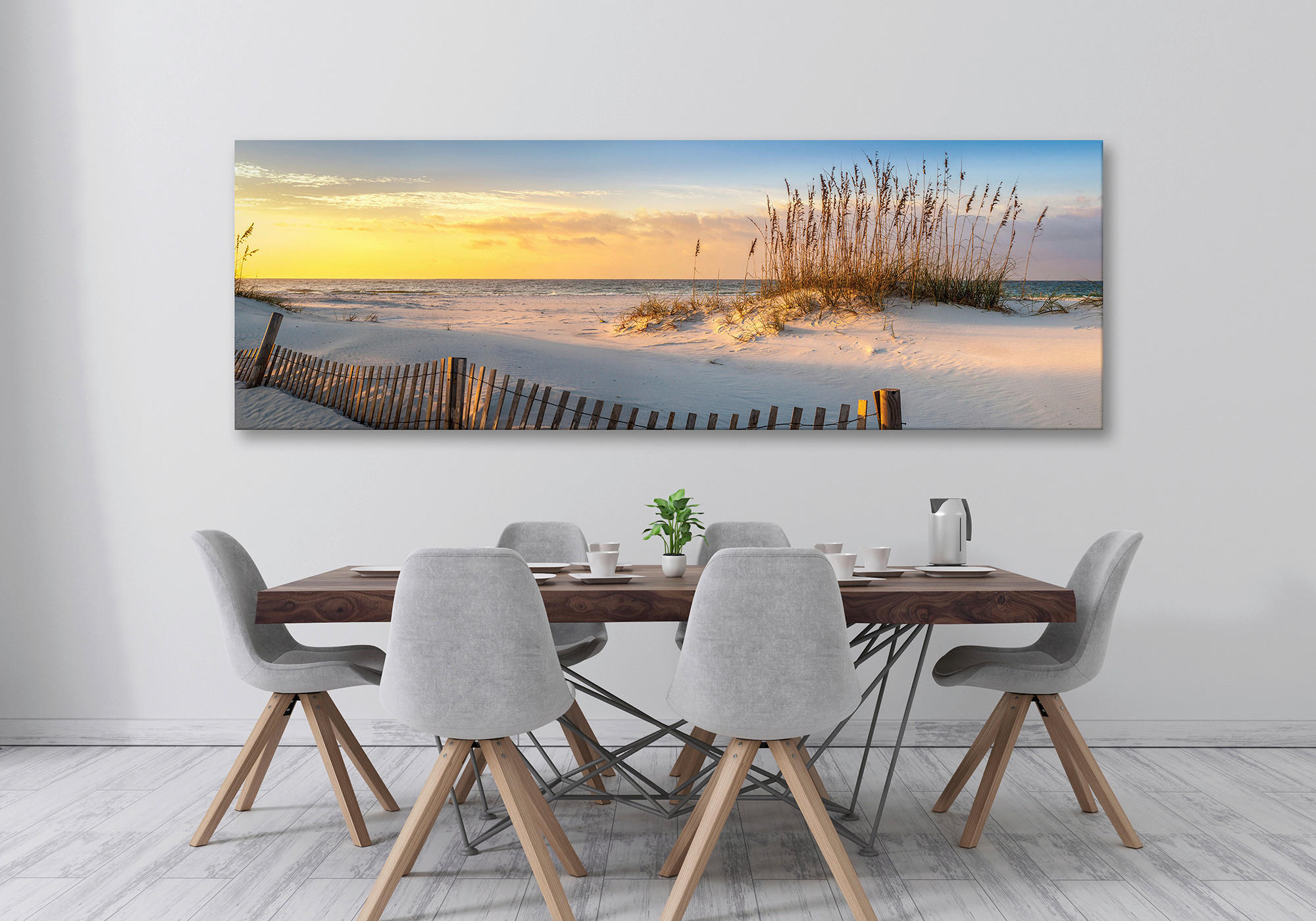 LEINWANDBILD Strand & Meer 180/60 cm  - Multicolor, LIFESTYLE, Holz/Papier (180/60cm) - Euroart