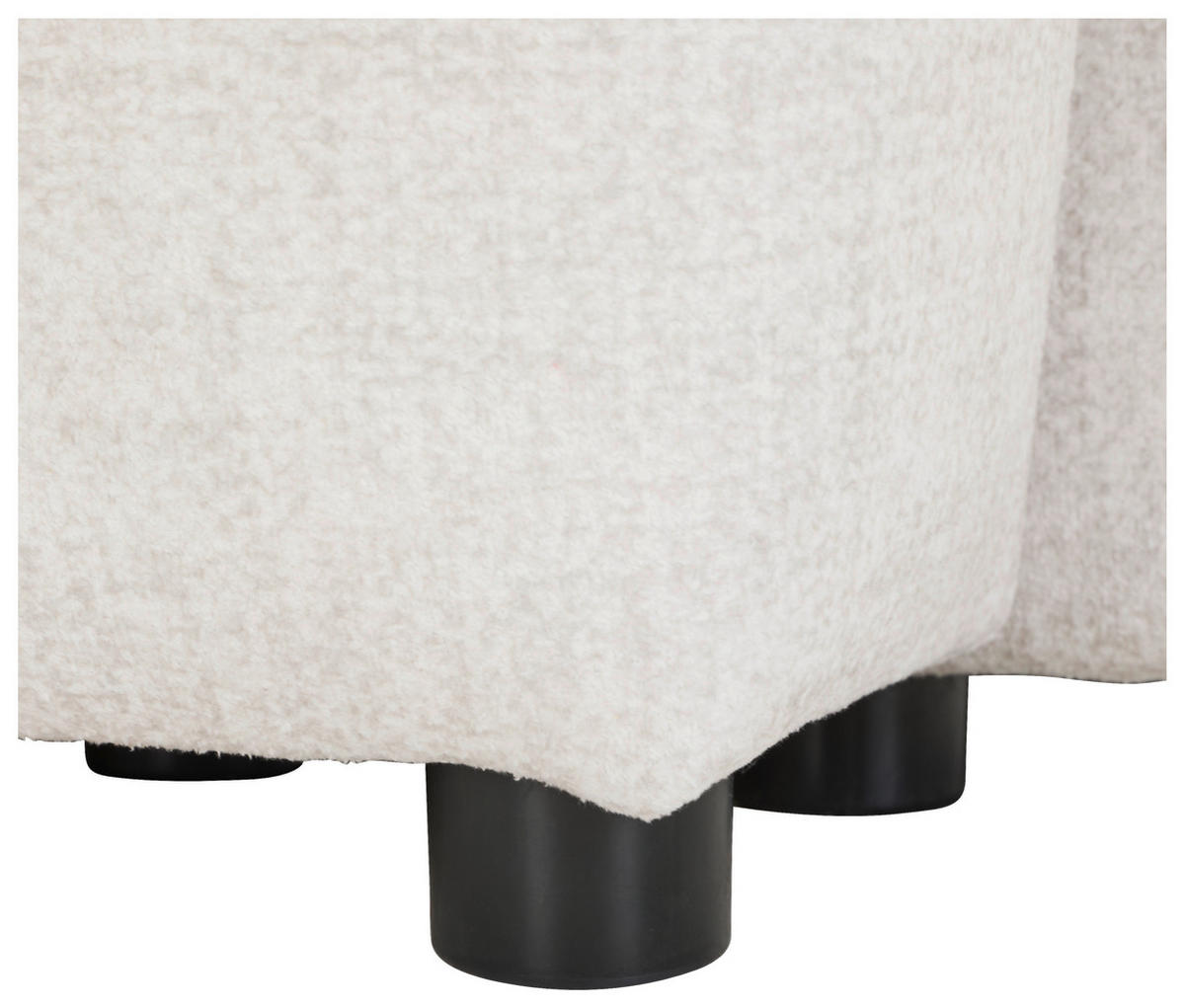 ECKSOFA Naturfarben Mikrofaser  - Schwarz/Naturfarben, KONVENTIONELL, Kunststoff/Textil (169/295cm) - Carryhome