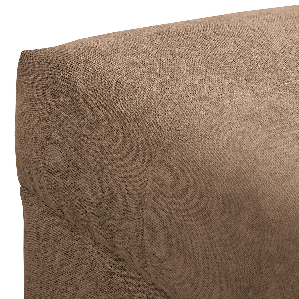 ECKSOFA inkl. Hocker Ariella Beige Mikrofaser  - Beige/Naturfarben, Design, Holz/Textil (161/231cm) - Livetastic
