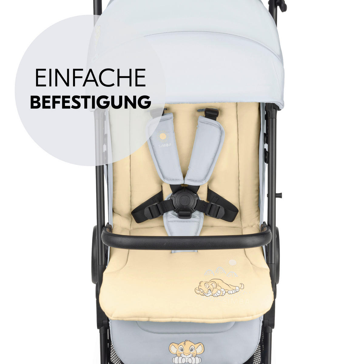 KINDERWAGENEINLAGE - Beige, Basics, Kunststoff/Textil (70/37/3cm) - Hauck