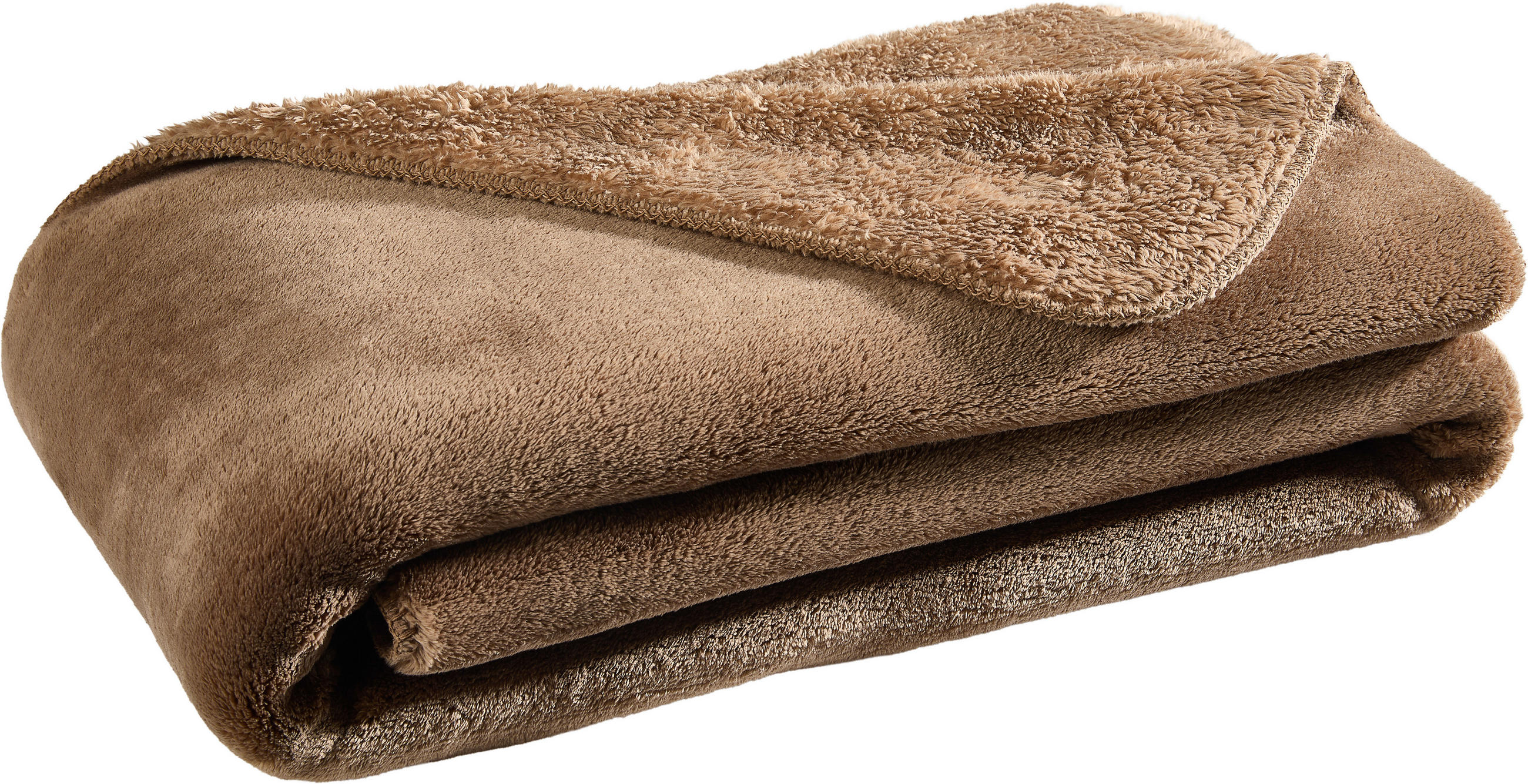 DOMÁCÍ DEKA, polyester, 150/200 cm - mokka, Basics, textil (150/200cm) - Dieter Knoll
