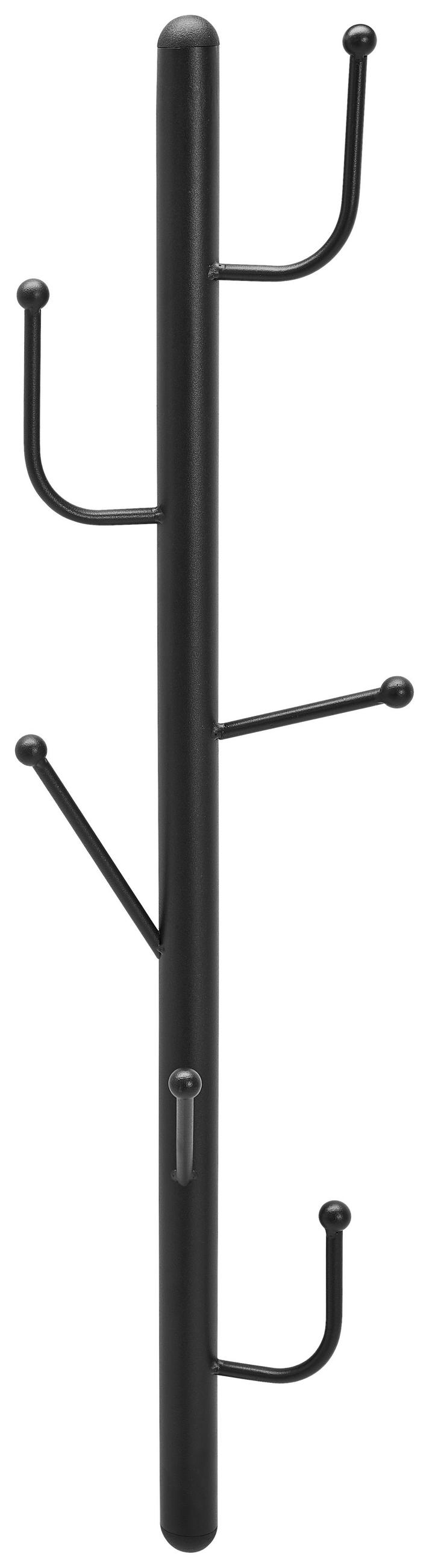 HAKENLEISTE  in Schwarz  - Schwarz, Design, Metall (19/81/10cm) - Landscape