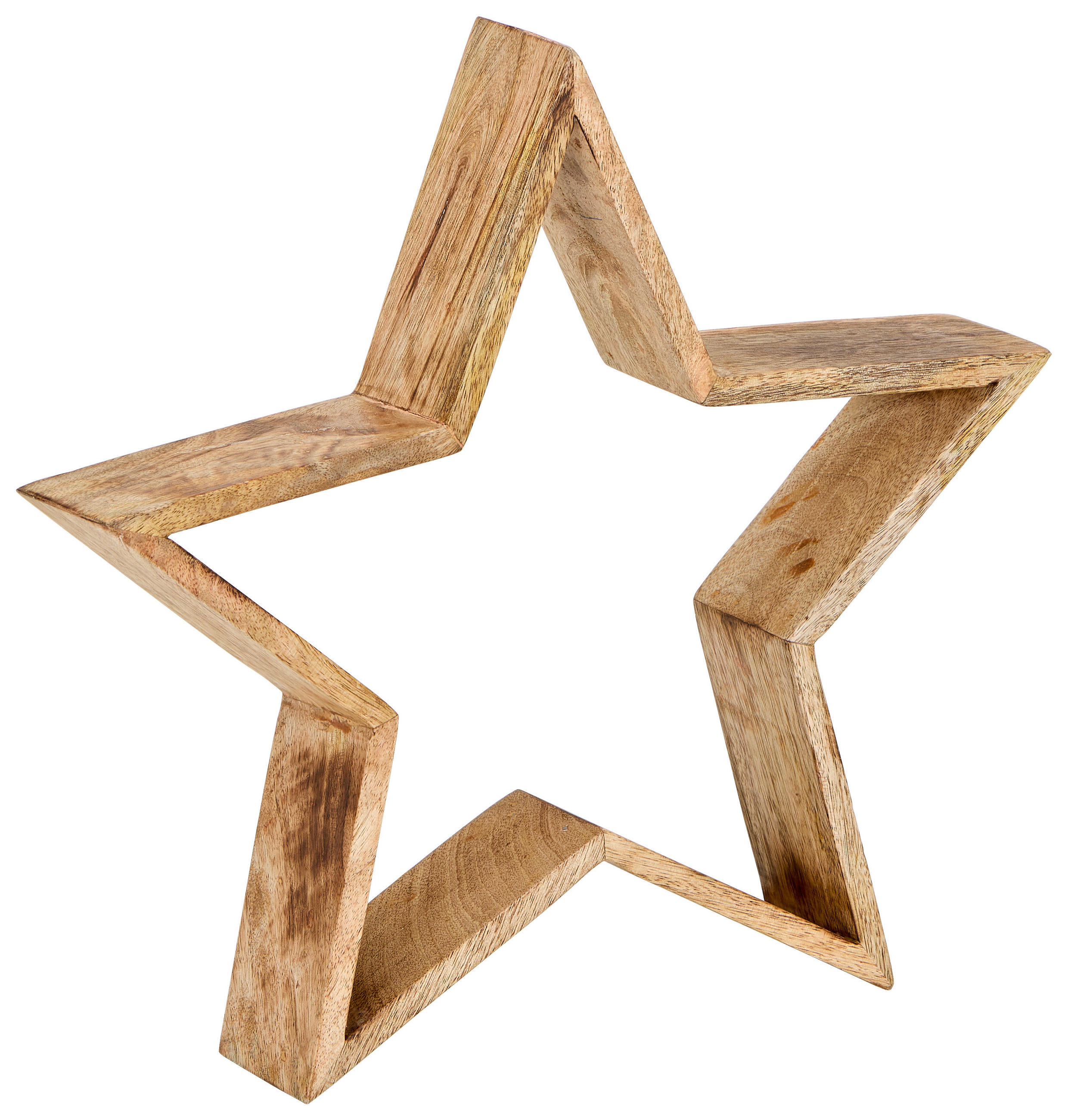DEKOSTERN  - Naturfarben, LIFESTYLE, Holz (36/36/7cm) - X-Mas