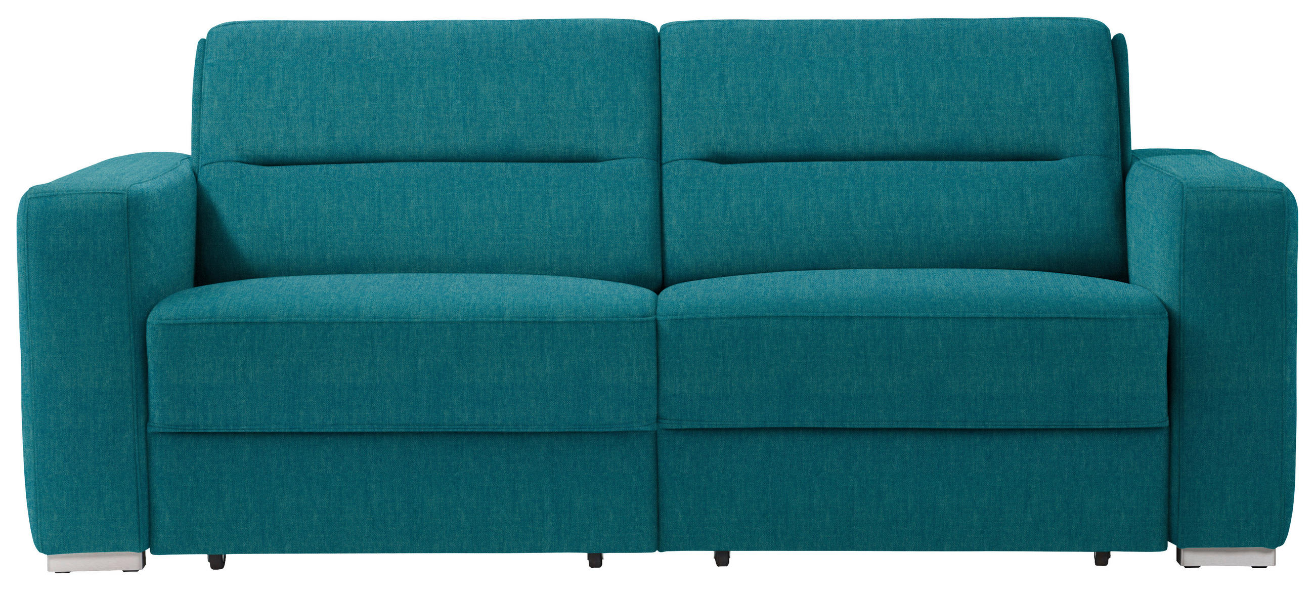 SCHLAFSOFA in Textil Petrol  - Petrol, Konventionell, Textil/Metall (202/86/92cm) - Sedda