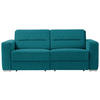 SCHLAFSOFA  in Petrol  - Petrol, KONVENTIONELL, Textil/Metall (202/86/92cm) - Sedda