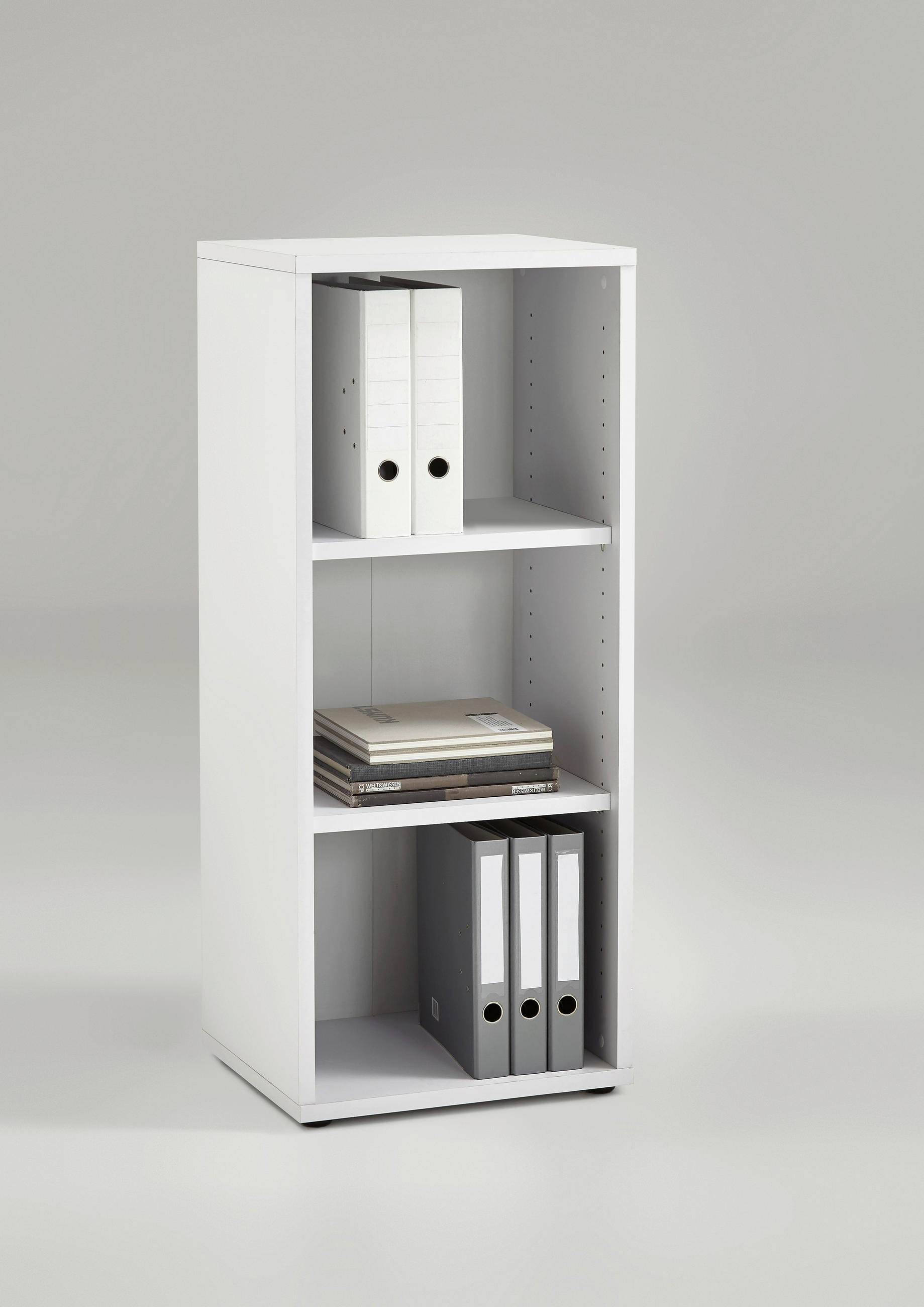 AKTENREGAL Weiß  - Weiß, MODERN, Holzwerkstoff (47/111/40cm) - Carryhome
