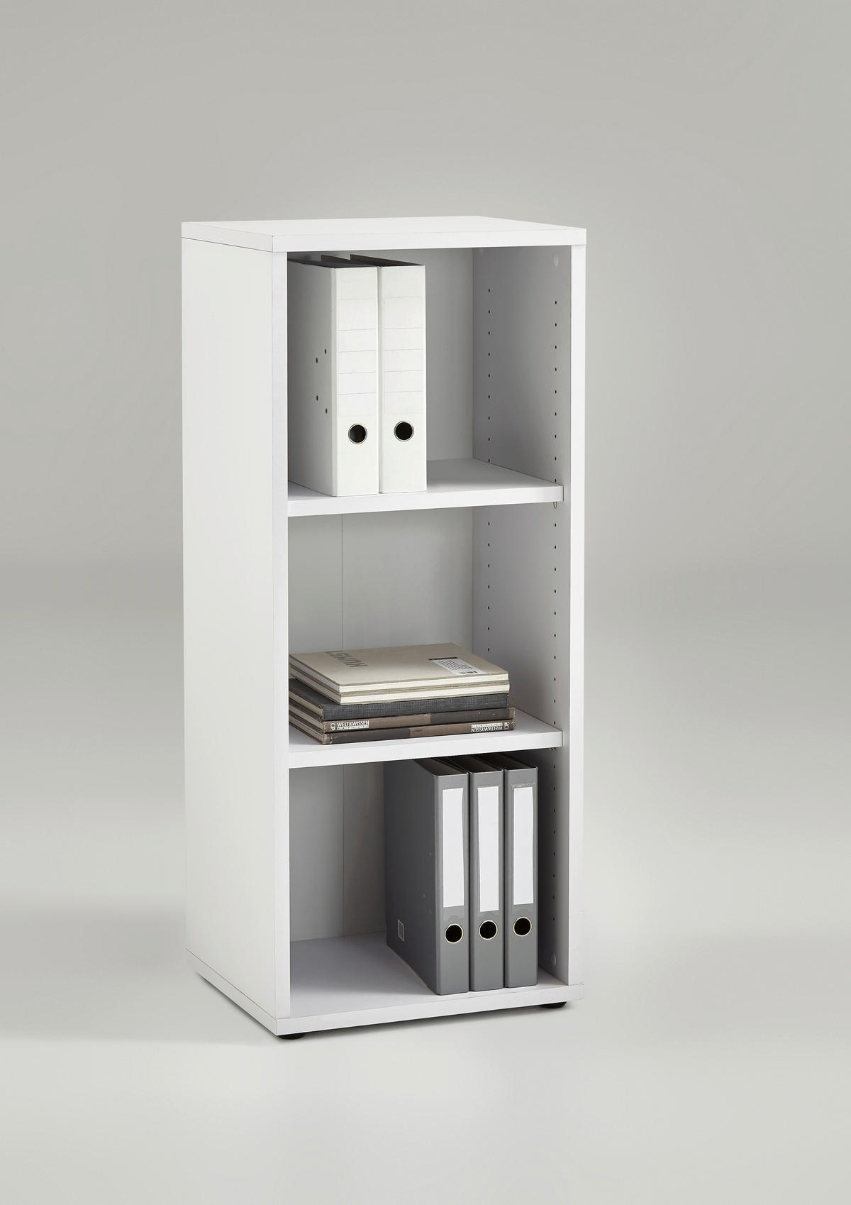 AKTENREGAL Weiß  - Weiß, MODERN, Holzwerkstoff (47/111/40cm) - Carryhome