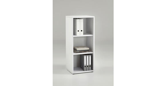 AKTENREGAL Weiß - Weiß, MODERN, Holzwerkstoff (47/111/40cm) - Carryhome