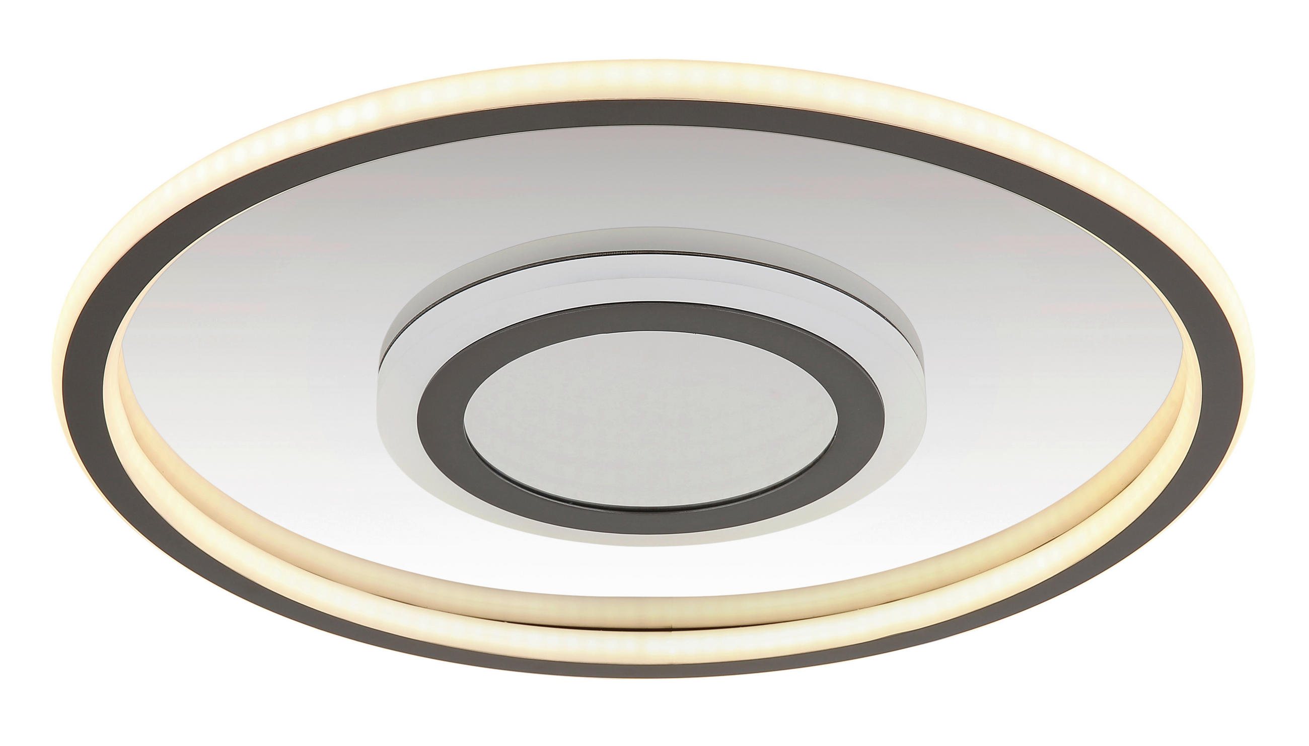 LED-DECKENLEUCHTE  43,2/5 cm    - Weiss/Grau, Konventionell, Kunststoff/Metall (43,2/5cm) - Globo