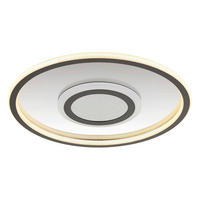 LED MENNYEZETI LÁMPA - fehér/szürke, Konventionell, műanyag/fém (43,2/5cm) - Globo