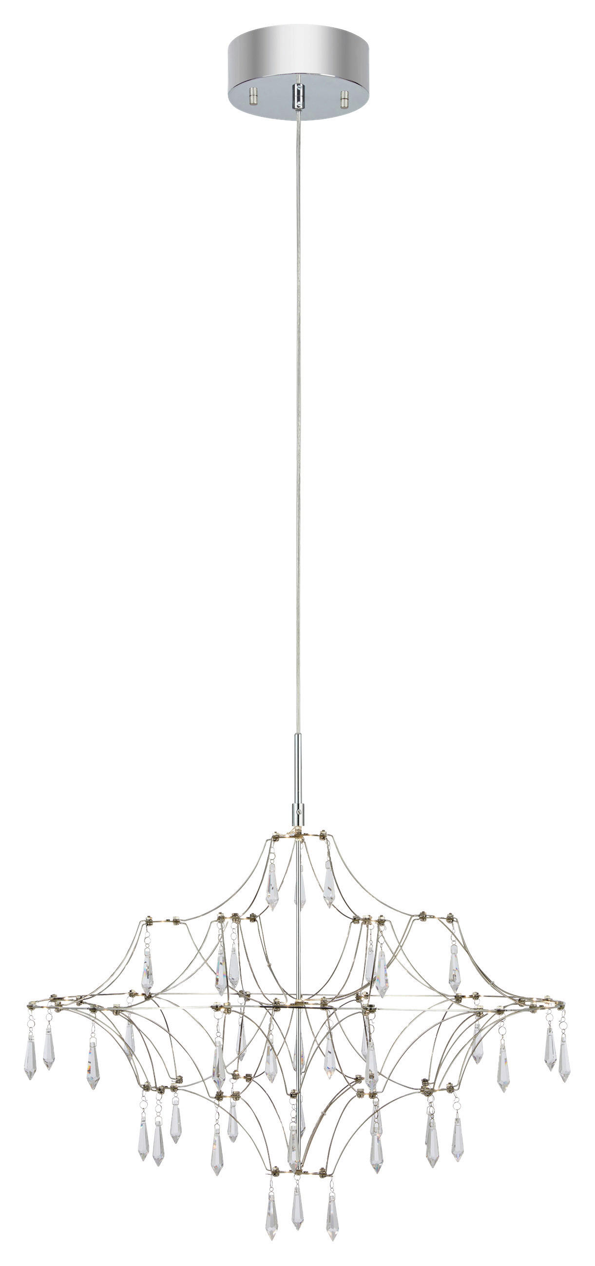 KRONLEUCHTER 60/44 cm   - Klar, Basics, Metall (60/44cm) - Markslöjd