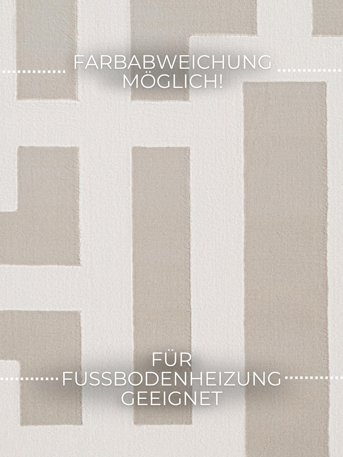WEBTEPPICH 160/235 cm Perles Creme, Grau rechteckig  - Creme/Grau, Design, Kunststoff (160/235cm) - Elle Decoration