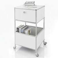 REGAL Weiß  - Weiß, Basics, Metall (40/69/40cm) - Floordirekt