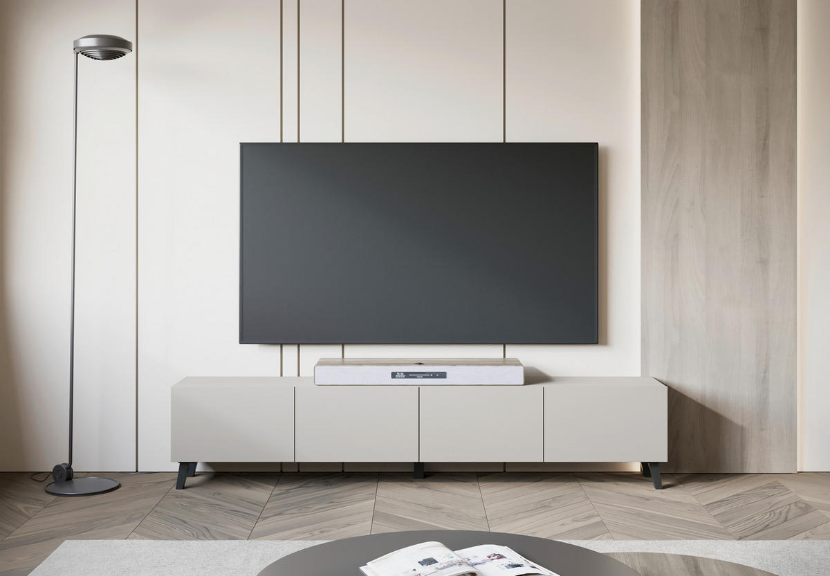 LOWBOARD  in 190/40/32 cm  - Kaschmir/Beige, Design, Holz/Holzwerkstoff (190/40/32cm) - Livetastic