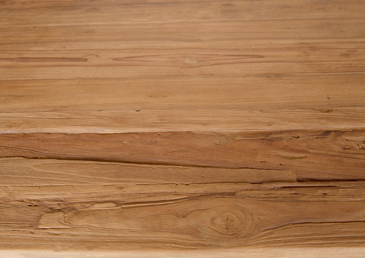 ESSTISCH 180/100/76 cm Echtholz  Holz, Metall rechteckig Naturfarben, Silberfarben  - Silberfarben/Naturfarben, MODERN, Holz/Metall (180/100/76cm) - MID.YOU