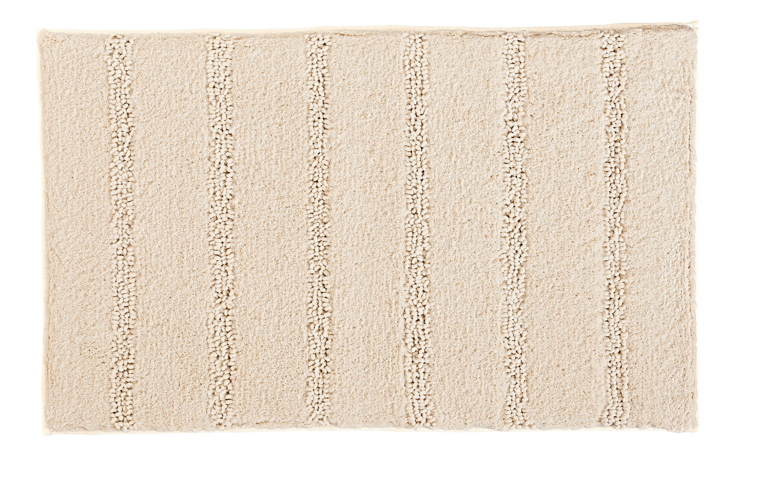 KOBERČEK DO KÚPEĽNE, 60/100/2.5 cm - béžová, Basics, textil/plast (60/100/2.5cm) - Kleine Wolke
