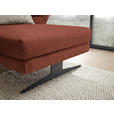 ECKSOFA  in Flachgewebe Rostfarben  279-327/176-217 cm  - Rostfarben/Schwarz, Design, Textil/Metall (279-327/176-217cm) - Dieter Knoll