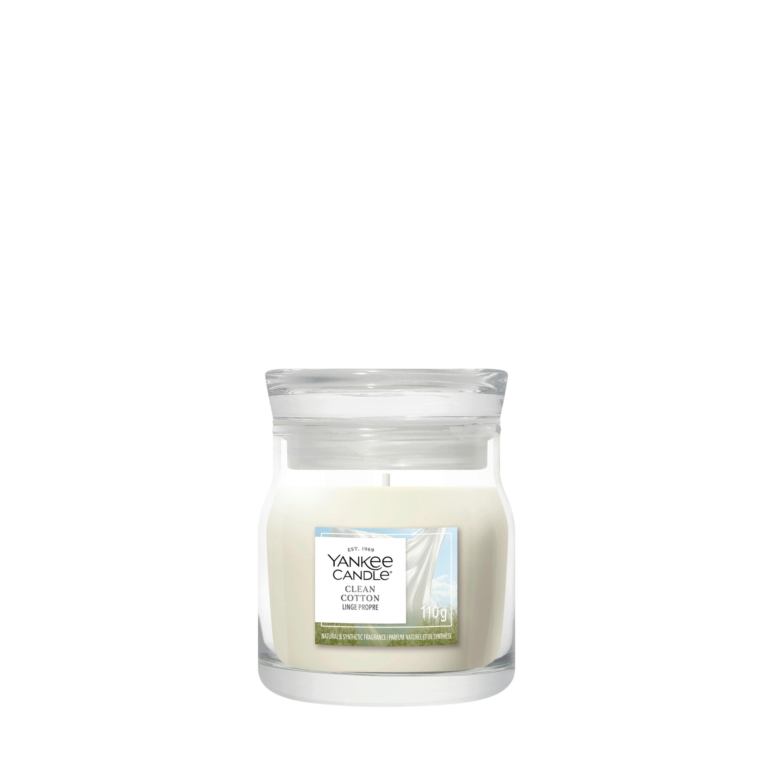 VONNÁ SVIEČKA  - biela, Basics, sklo (6.5/6.5/8.5cm) - Yankee Candle
