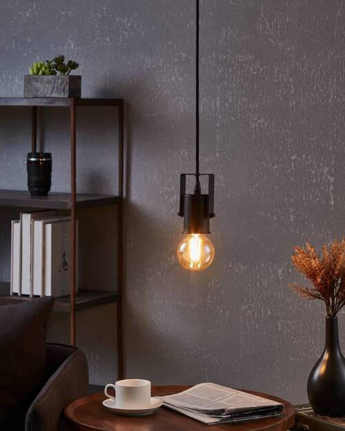 HÄNGELEUCHTE Calari 9,5/6,5/150 cm   - Schwarz, Design, Metall (9,5/6,5/150cm) - Eglo