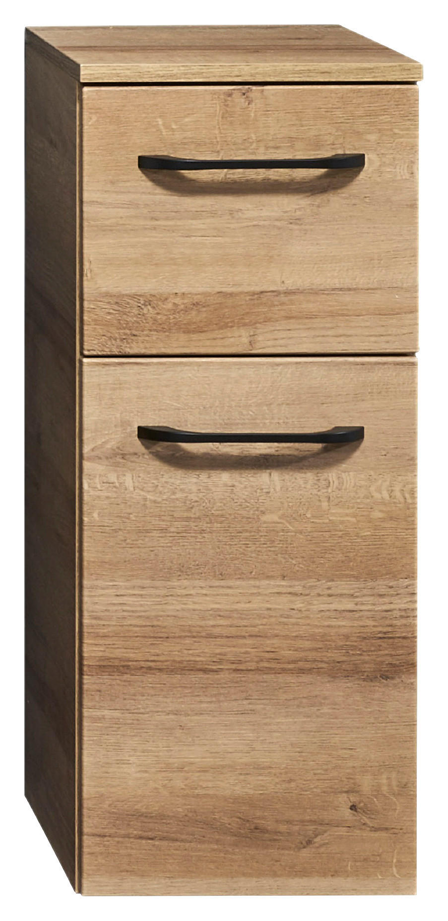 UNTERSCHRANK 30/73/33 cm   - Eichefarben/Schwarz, MODERN, Glas/Holzwerkstoff (30/73/33cm) - Sadena