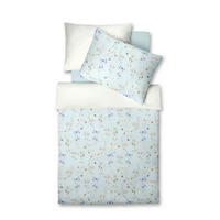 BETTWÄSCHE 2-teilig Frühjahr/Sommer 2024 Samt 140/200 cm  - Blau/Lila, KONVENTIONELL, Textil (140/200cm) - Fleuresse
