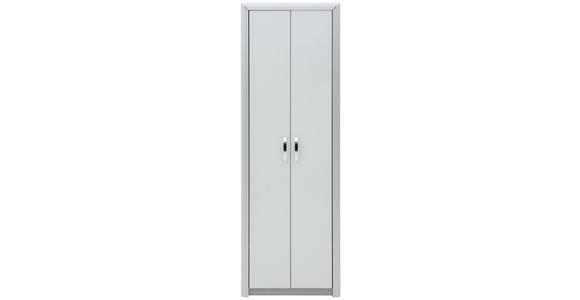 GARDEROBENSCHRANK 66/195/33 cm  - Chromfarben/Alufarben, Design, Holzwerkstoff/Metall (66/195/33cm) - Dieter Knoll