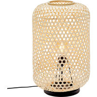 TISCHLEUCHTE Calla 40/62,5 cm  - Beige/Schwarz, Natur, Holzwerkstoff/Metall (40/62,5cm) - Schöner Wohnen