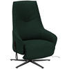 RELAXSESSEL in Textil Dunkelgrün  - Dunkelgrün/Anthrazit, Design, Textil/Metall (70/112/85cm) - Himolla