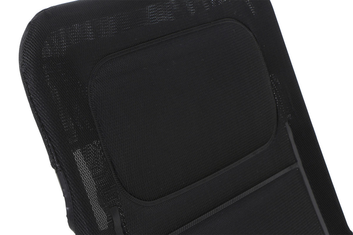 KIPPLIEGE  - Schwarz, KONVENTIONELL, Kunststoff/Metall (150/71/112cm) - Siena Garden