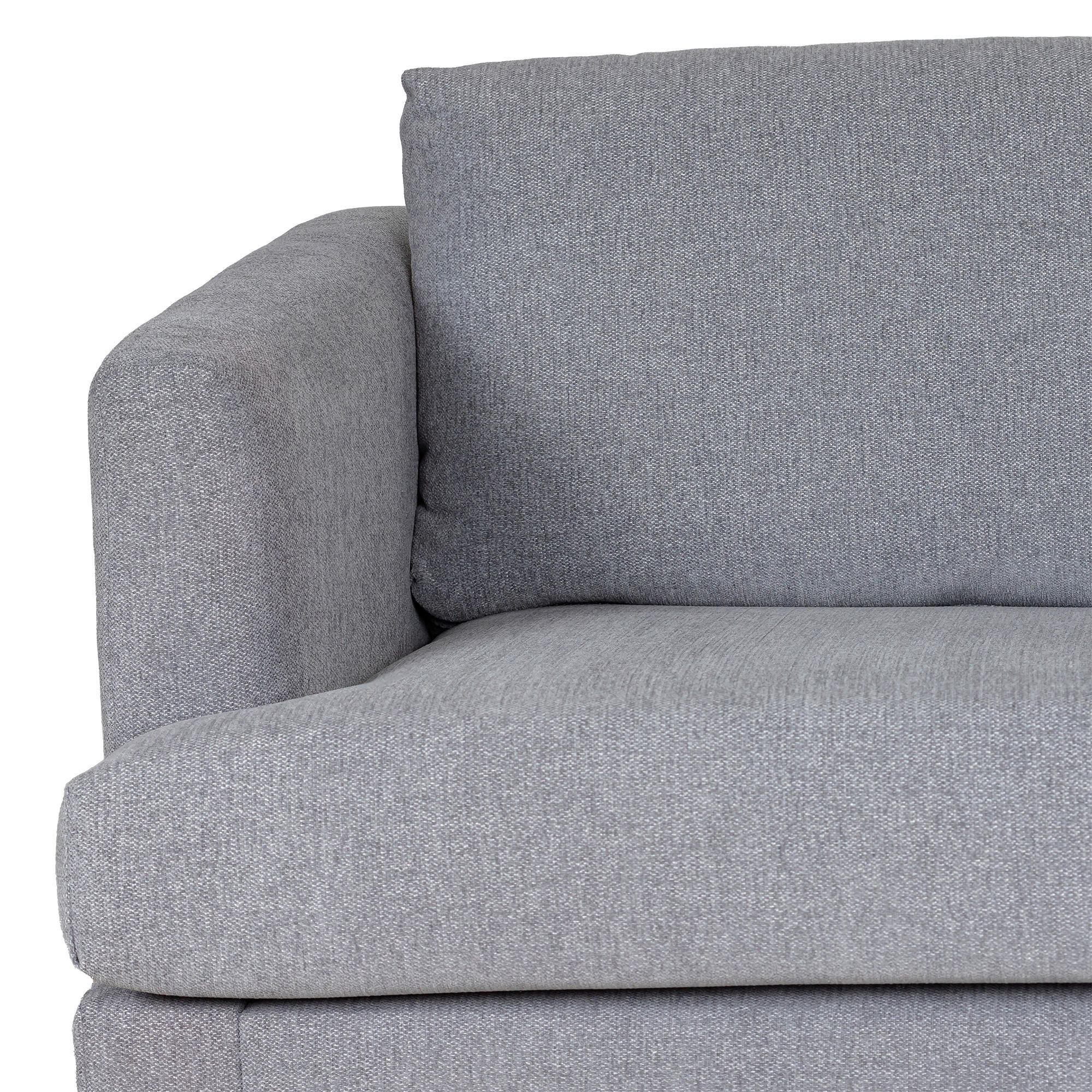 SOFFA i grå, svart  - grå/svart, Basics, metall/trä (277/82/172cm) - Pure Home Comfort