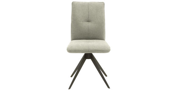 STUHL , Lederauswahl, Stoffauswahl, Typenauswahl, Gestellauswahl , Flachgewebe  - Sandfarben/Schwarz, Design, Textil/Metall (46/91/62cm) - Dieter Knoll