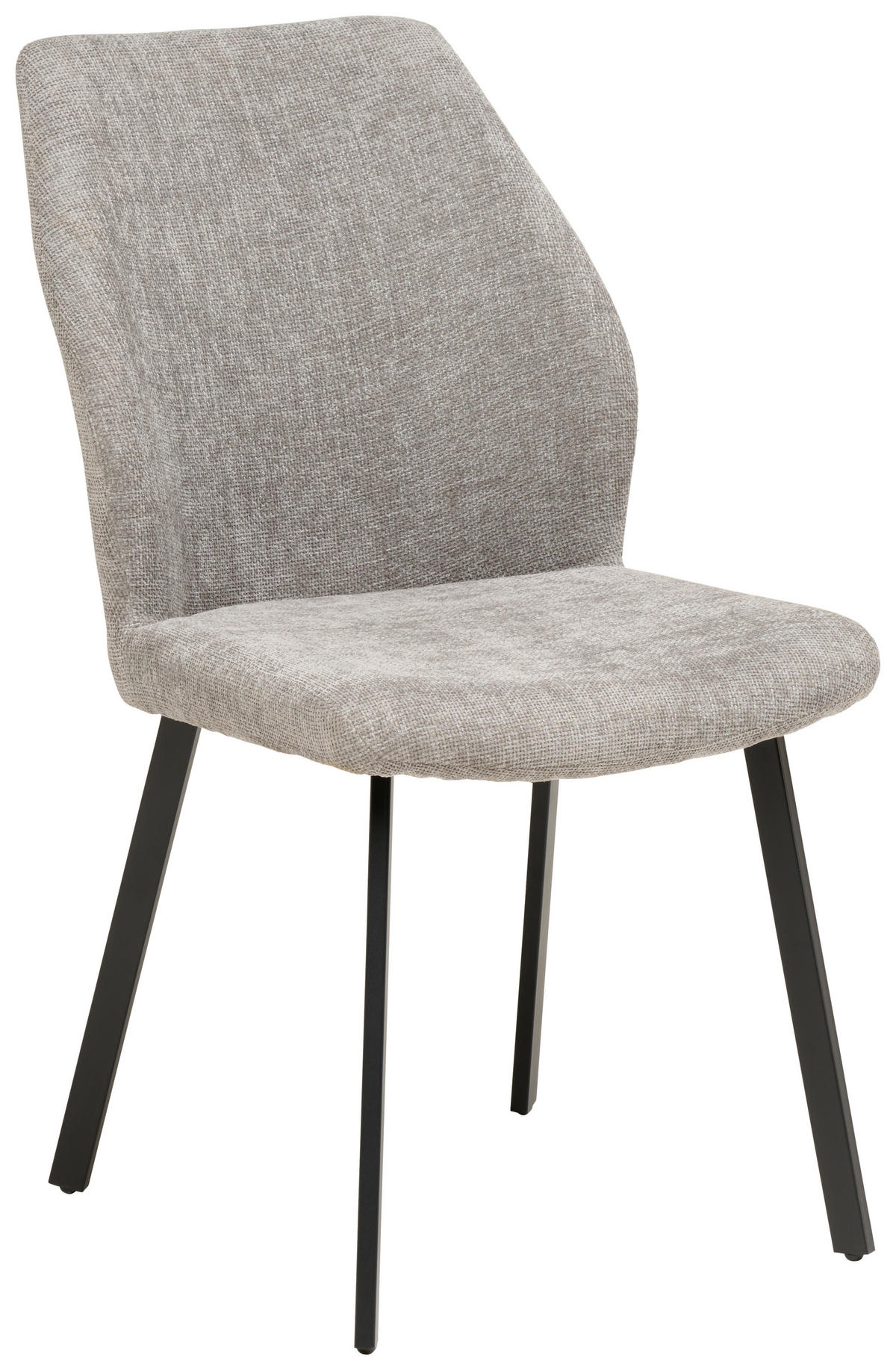 ÉTKEZŐGARNITÚRA fém, textil, kő sötétszürke  - sötétszürke, Konventionell, kő/textil (90/140/76cm) - MID.YOU