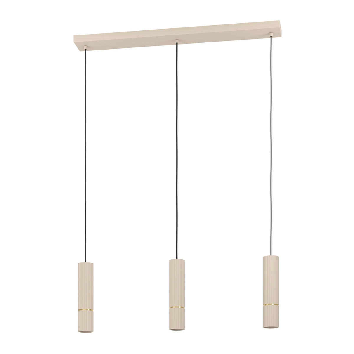 HÄNGELEUCHTE 110/9/150 cm    - Sandfarben/Schwarz, Design, Metall (110/9/150cm) - Eglo